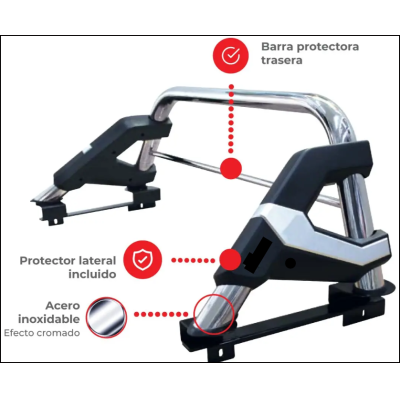 ROLL BAR CROMADO RANGER 3.1