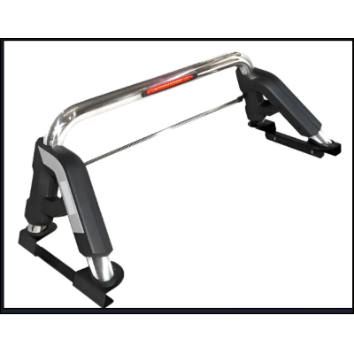 ROLL BAR CROMADO CON LUZ DE STOP